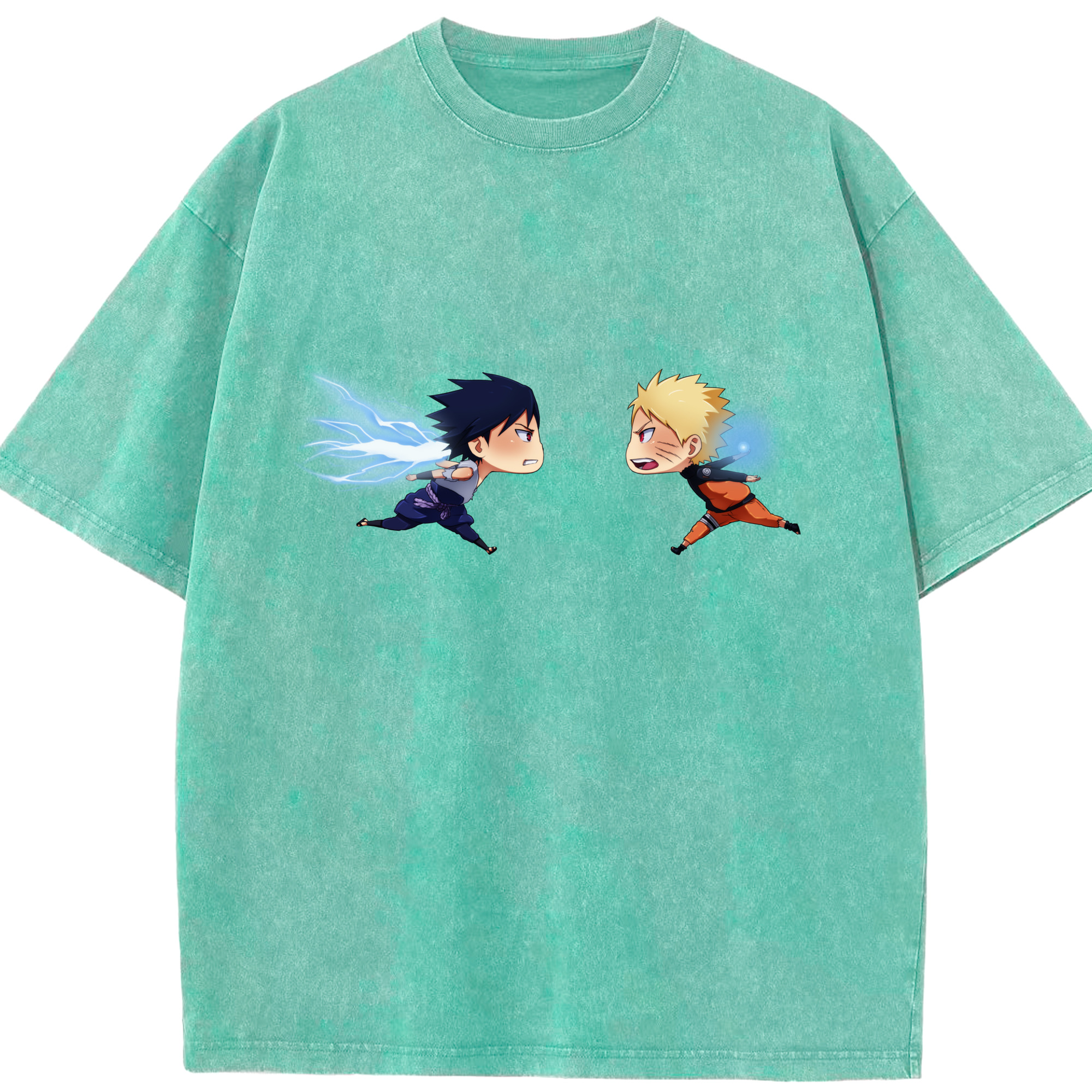 （画像用） NARUTO -ナルト- うずまき ナルト Uzumaki Naruto 綿100% ヴィンテージ風 半袖Tシャツ（フロントプリント）